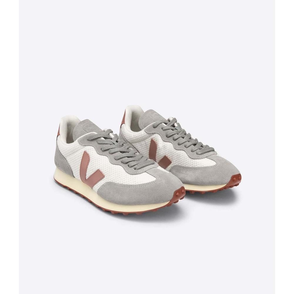 White Women's Veja RIO BRANCO HEXAMESH Running Shoes | AU 417SGL